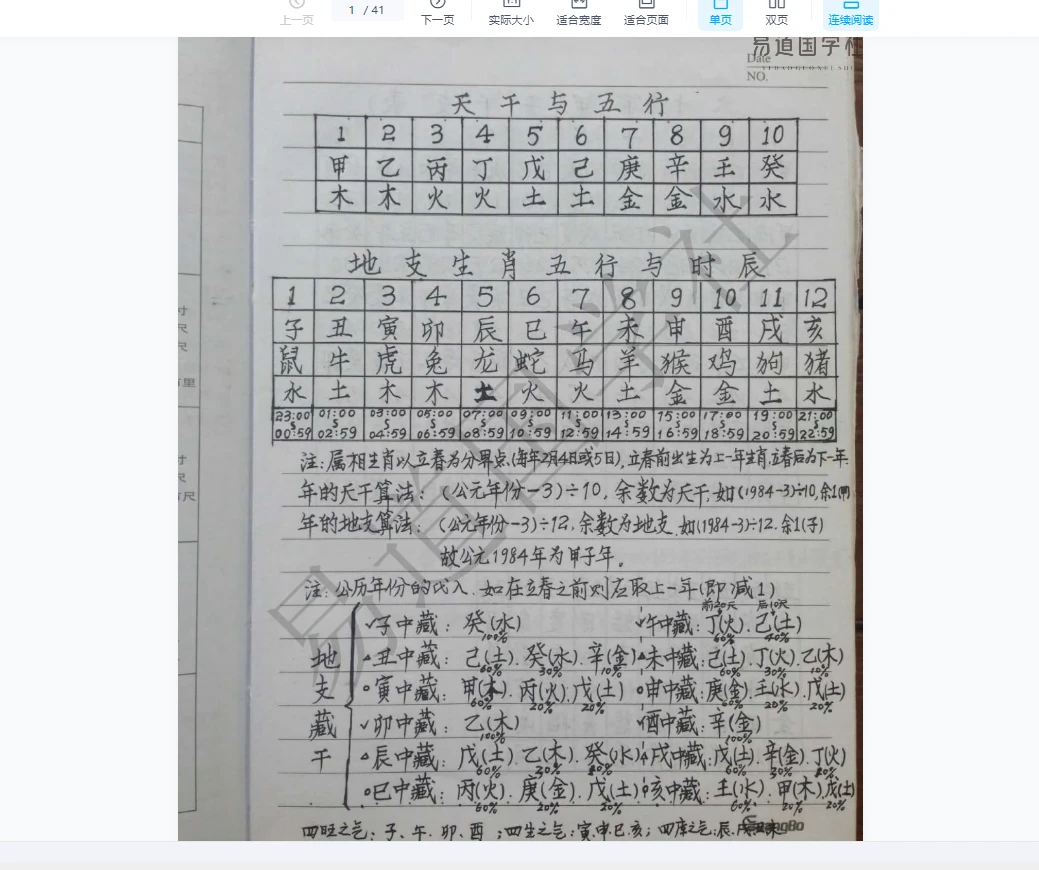 易道国学社十五套笔记整理版（PDF41页）_易经玄学资料网