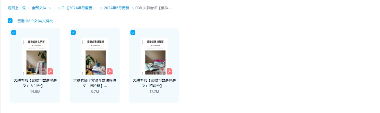 图片[1]_大耕老师《紫微斗数课程讲义：入门、初阶、进阶》PDF套装_易经玄学资料网