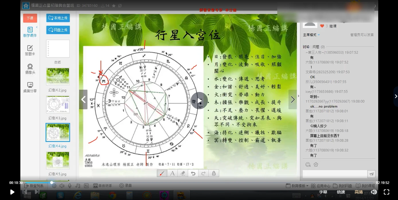 杨国正《古典占星入门班》视频+讲义_易经玄学资料网