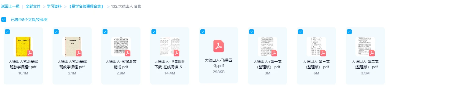 图片[1]_大德山人紫微斗数资料合集（8套合集）_易经玄学资料网