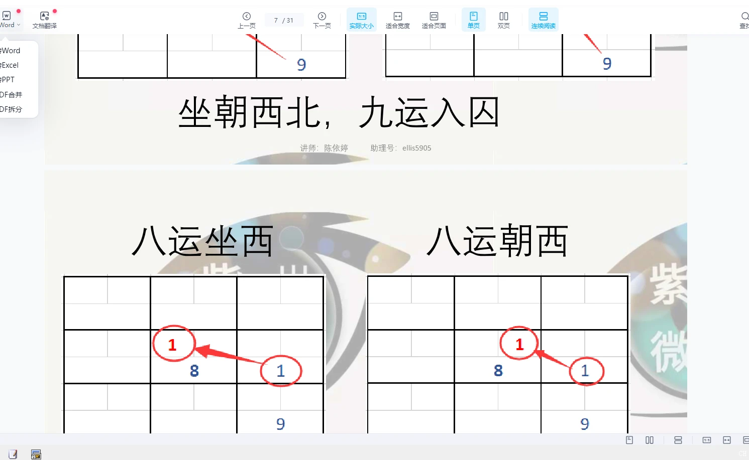 图片[4]_依婷2021紫微斗数玄空飞星（视频+PDF课件）_易经玄学资料网