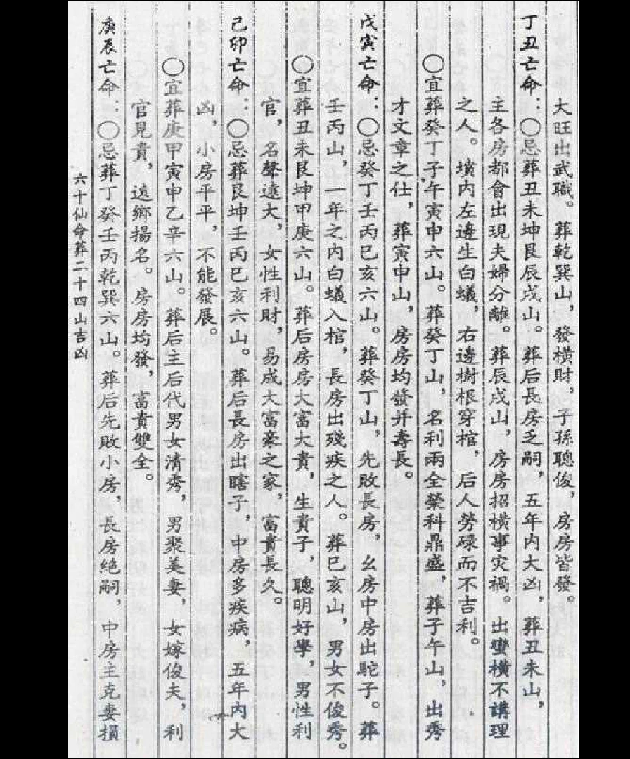 图片[5]_杨筠松《六十仙命葬二十四山吉凶》（AB二册PDF）_易经玄学资料网