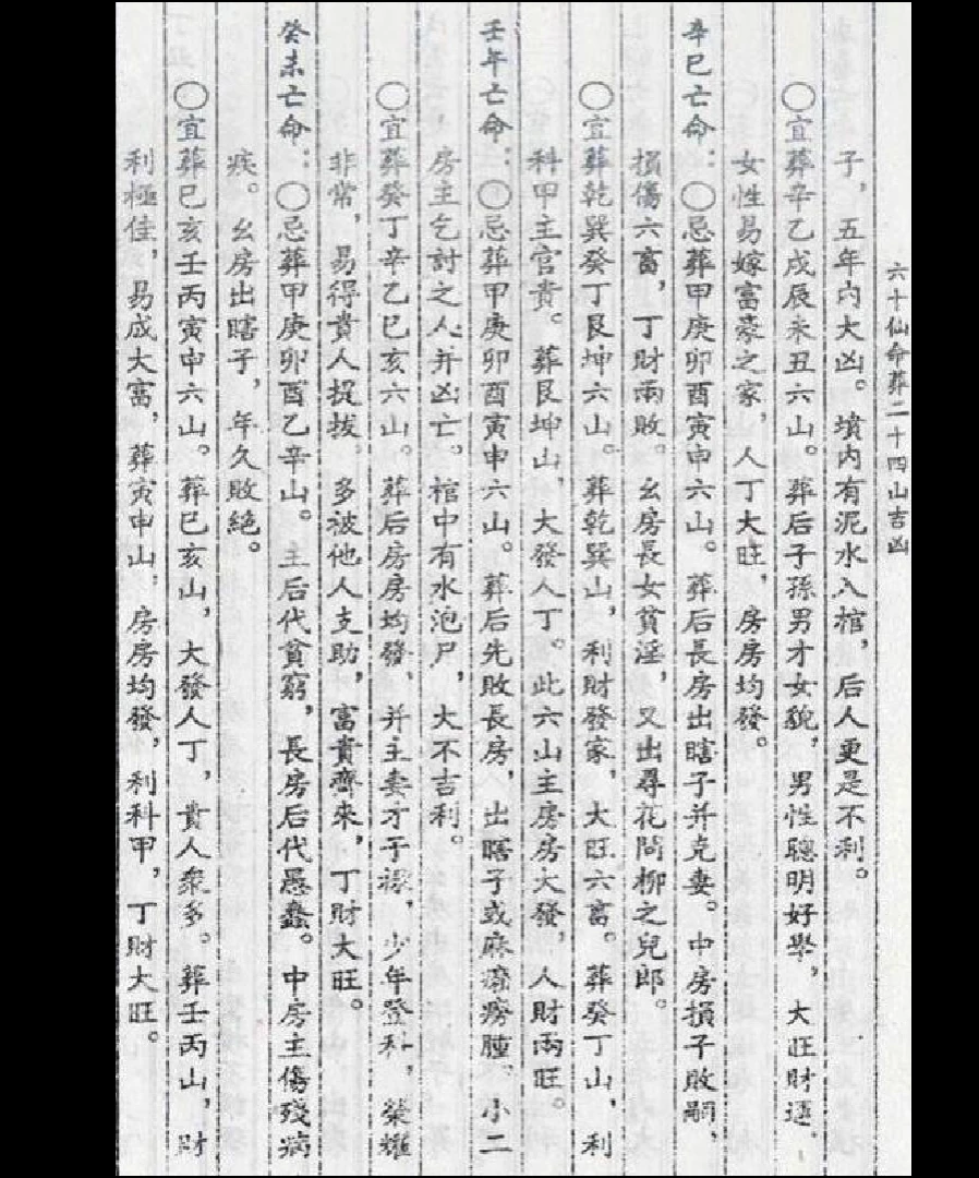 图片[6]_杨筠松《六十仙命葬二十四山吉凶》（AB二册PDF）_易经玄学资料网