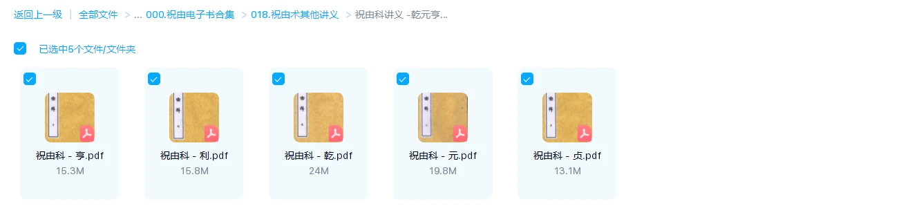 图片[1]_《祝由科讲义——乾元亨利贞》PDF电子书（5册合集）_易经玄学资料网