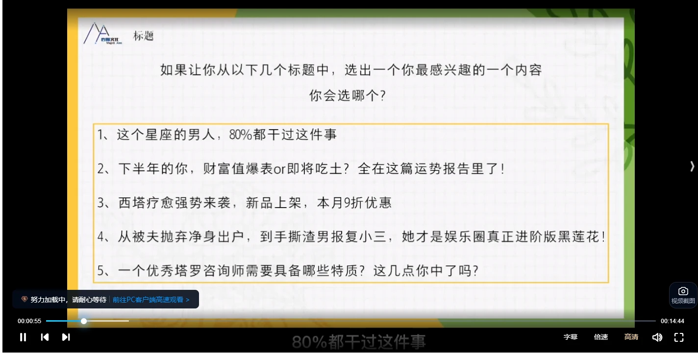 图片[3]_MA残雪Cloris课程23年现代1-4阶21天训练大师心理塔、星塔就业（视频18集）_易经玄学资料网