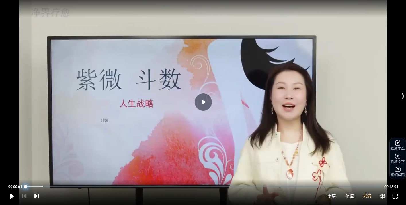 紫微斗数人生战略（视频38集）_易经玄学资料网