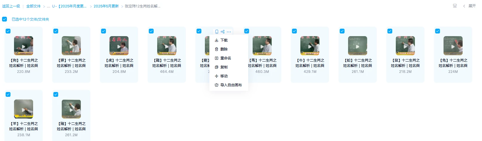 图片[1]_张定玮12生肖姓名解析（视频12集）_易经玄学资料网