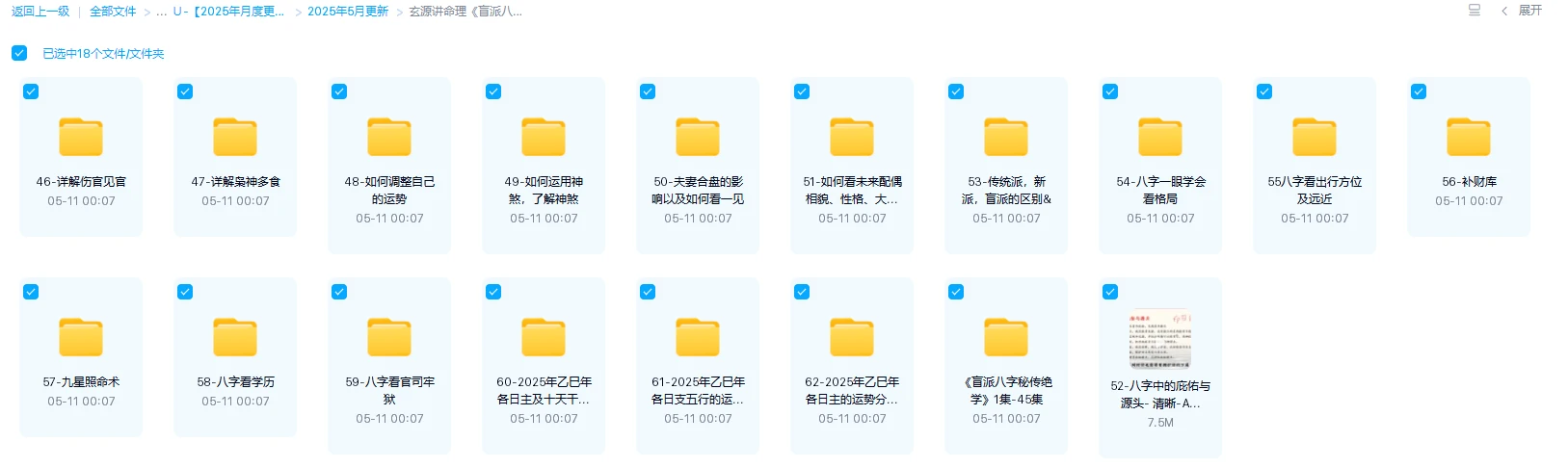 图片[1]_玄源讲命理《盲派八字秘传绝学》视频62集（视频62集）_易经玄学资料网