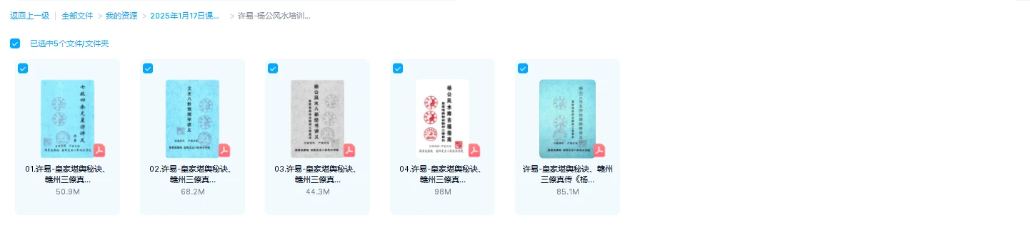 图片[1]_许易-杨公风水培训教材、皇家堪舆秘诀、赣州三僚真传（PDF5本）_易经玄学资料网