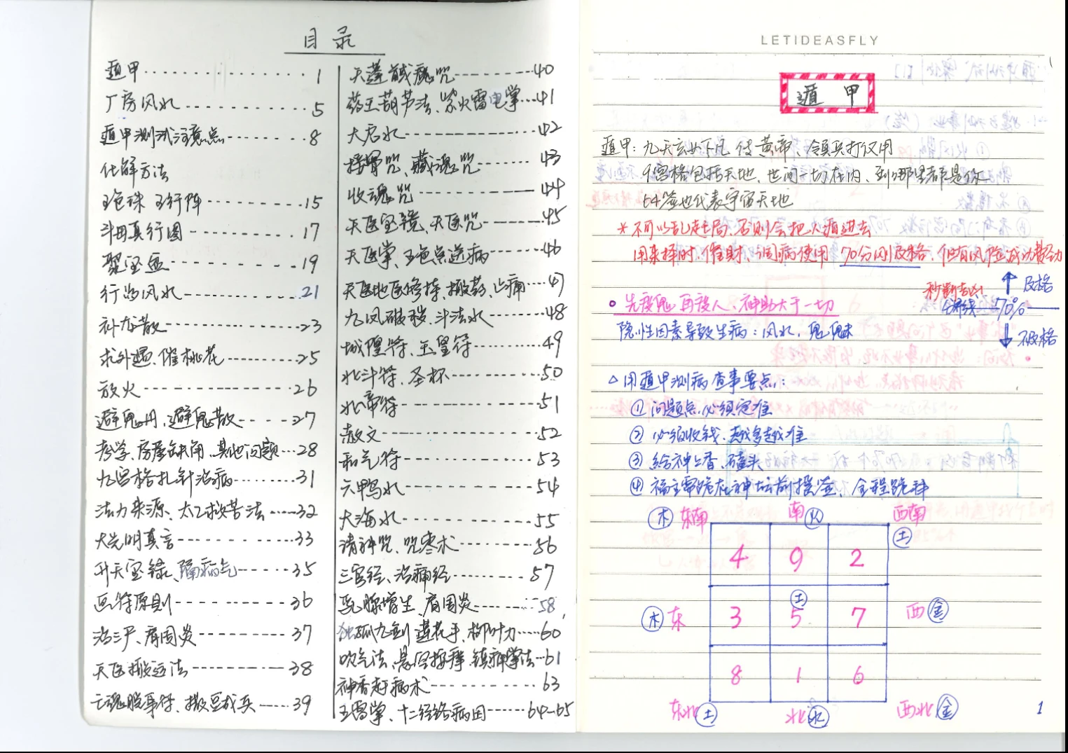 手抄秒本《道医笔记》（76页）_易经玄学资料网