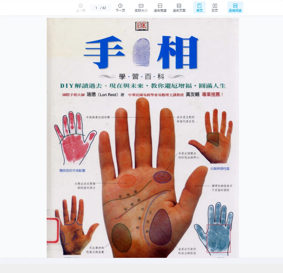 《手相》全彩图PDF（82页）_易经玄学资料网