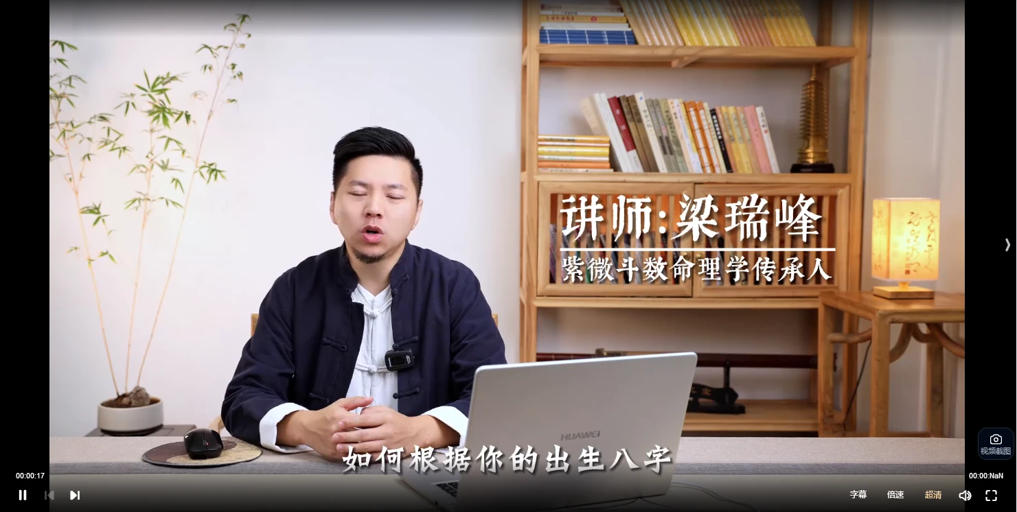 梁瑞峰紫微斗数网络训练营（270集）（6套课程）_易经玄学资料网