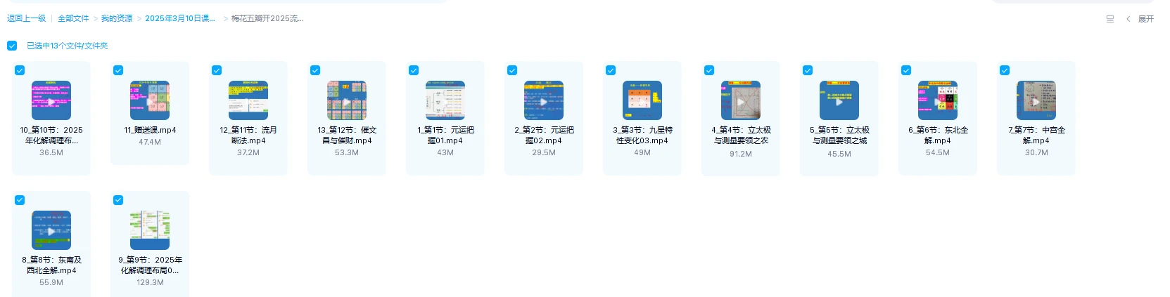 图片[1]_梅花五瓣开2025流年风水专班（视频13集）_易经玄学资料网