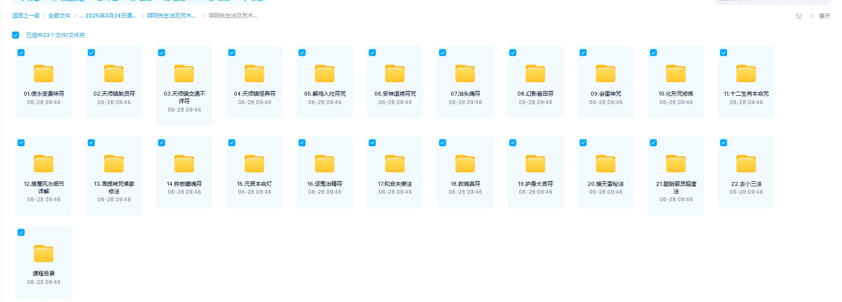 阴阳先生法及咒术修炼第二期（视频+音频+文档）_易经玄学资料网