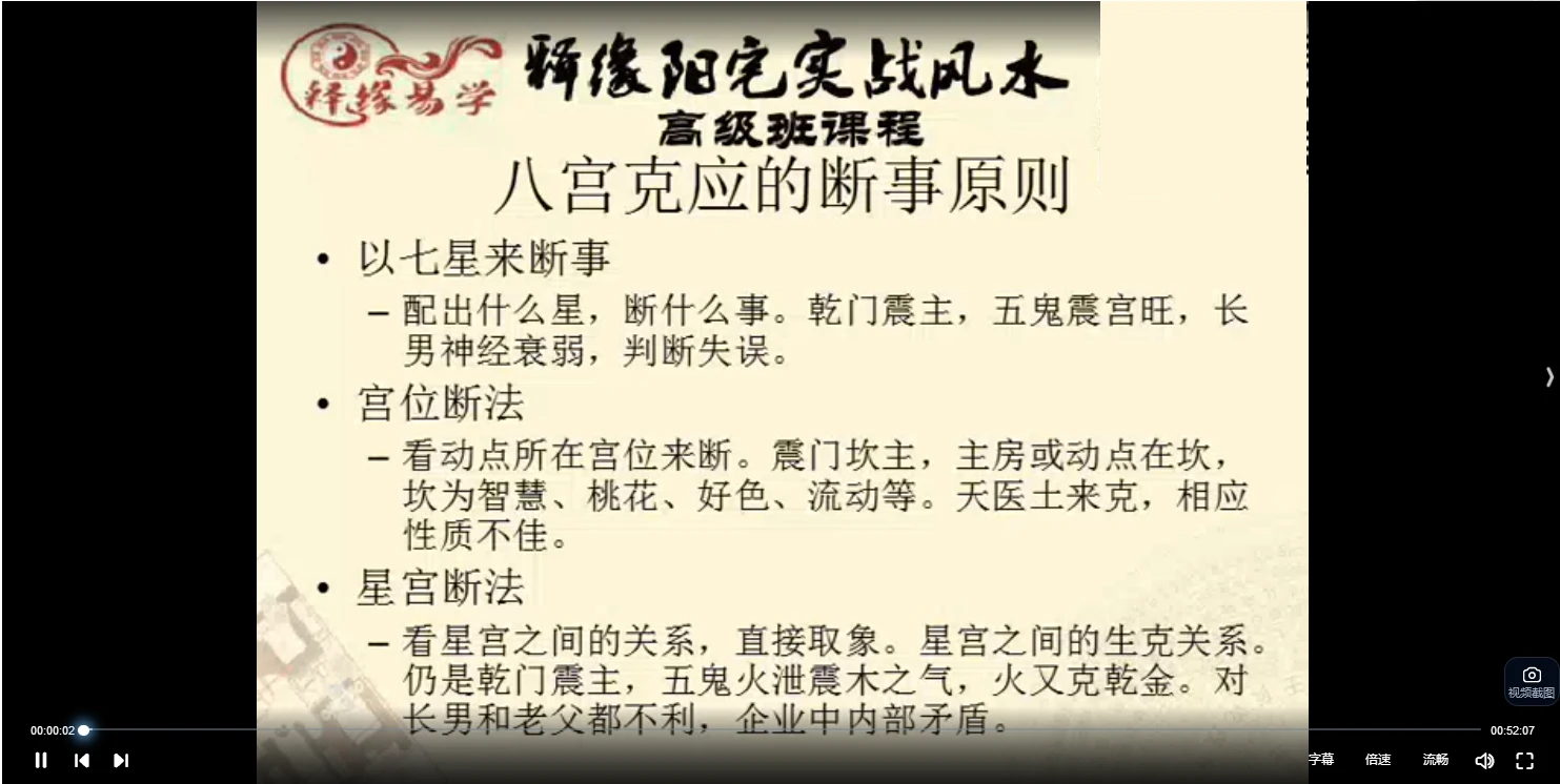 图片[4]_王释缘-释缘易学高级班系列课程《阳宅风水高级班课程》视频20集_易经玄学资料网