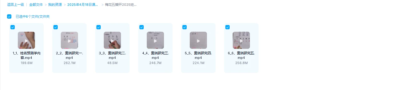 图片[2]_梅花五瓣开2025姓名预测学（视频6集）_易经玄学资料网