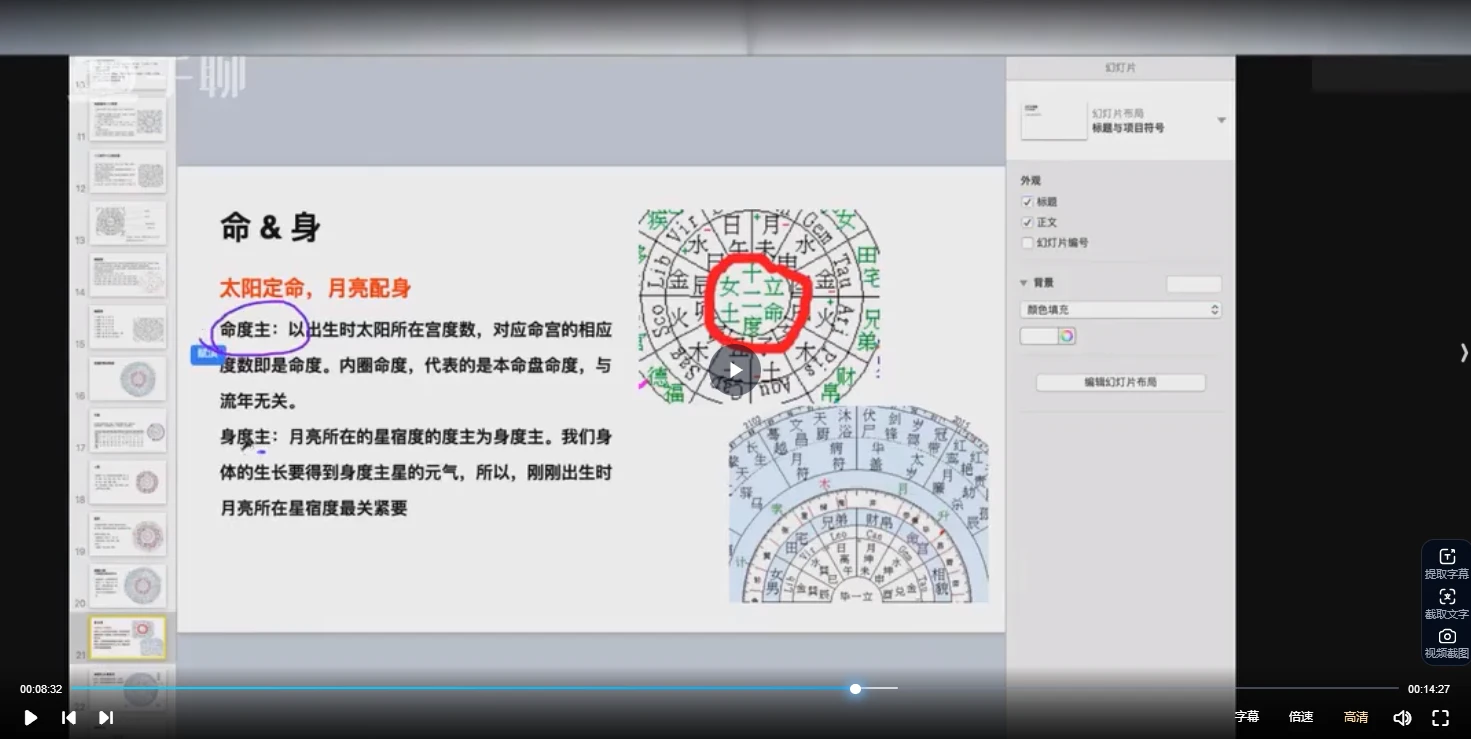 赋祺中国古典占星七政四余（视频43集）_易经玄学资料网