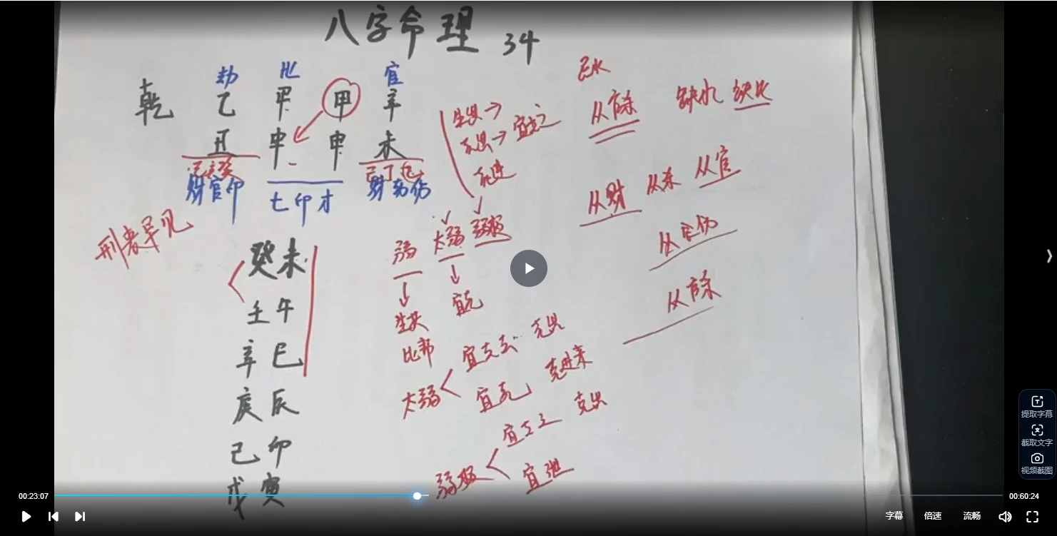 子元老师《四柱八字》视频50集_易经玄学资料网