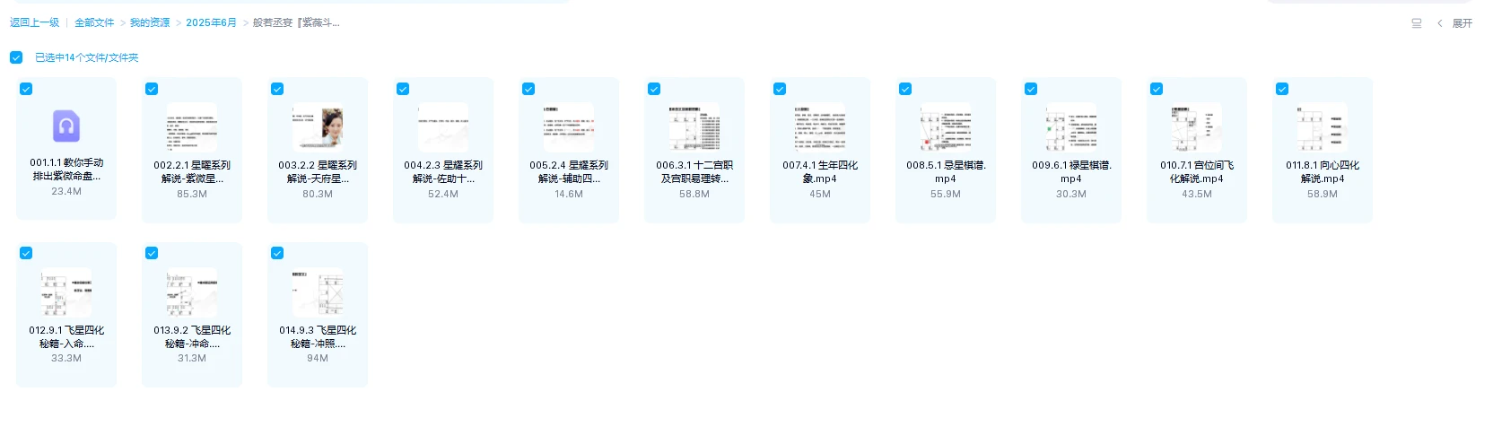 图片[1]_般若丞宴《『紫薇斗数』飞星四化研修班》视频13集+音频1集_易经玄学资料网