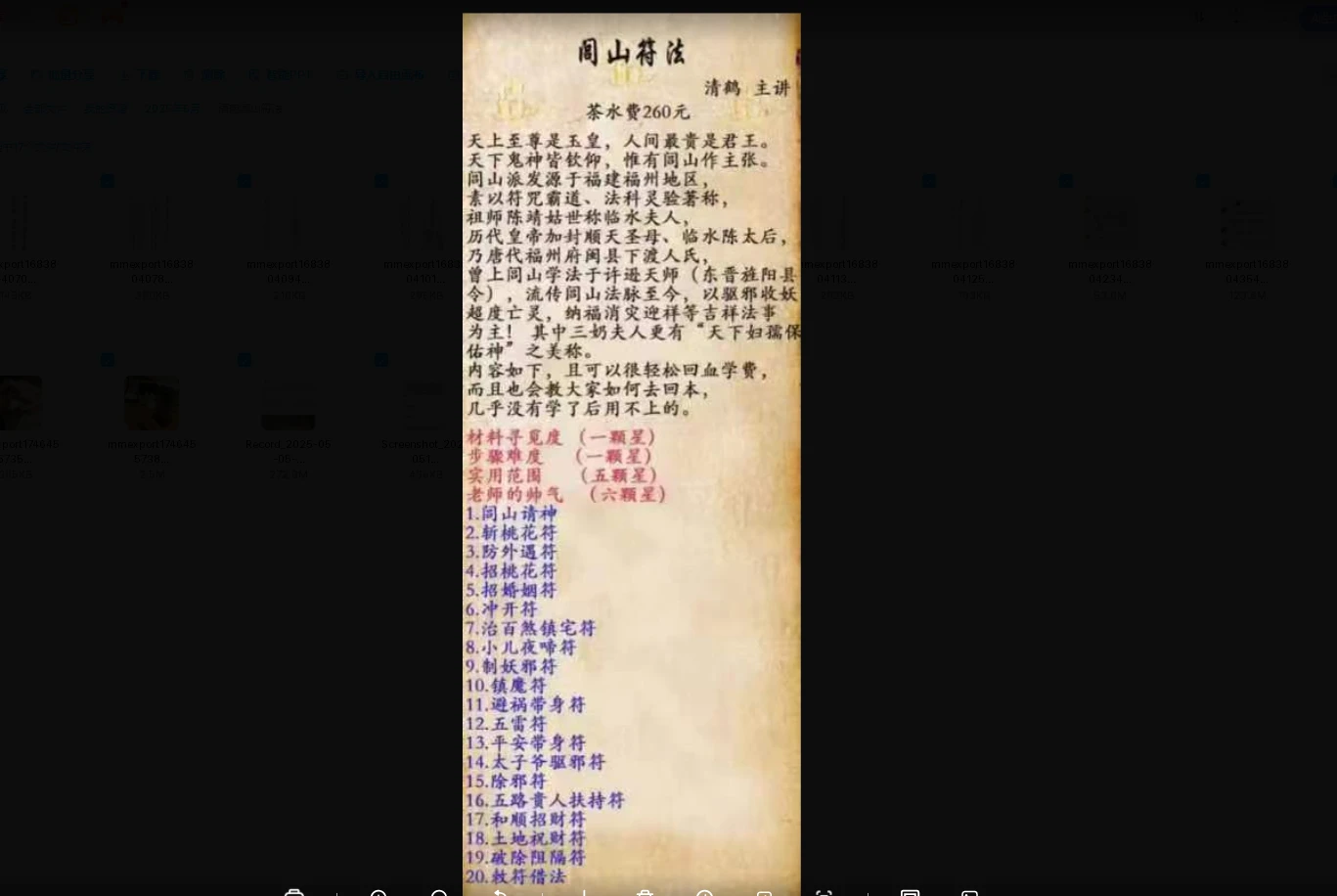 清鹤闾山符法（视频+资料）_易经玄学资料网