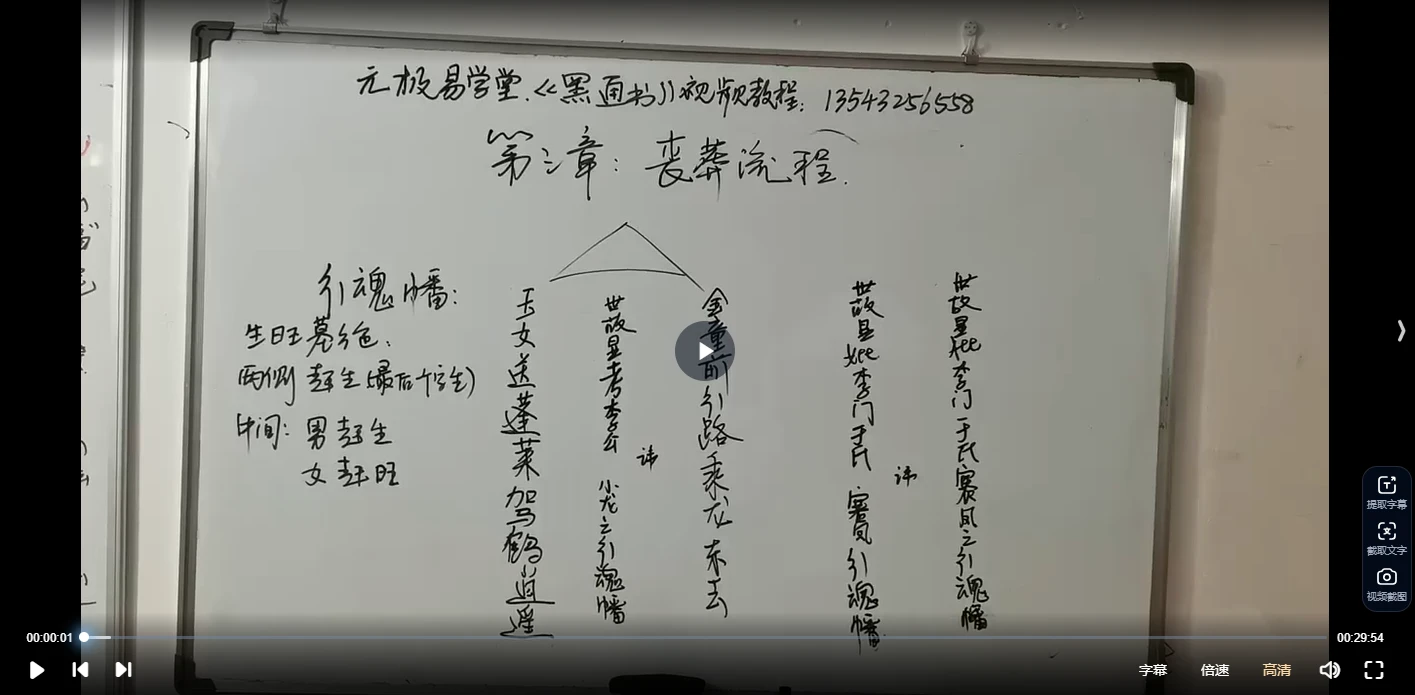 图片[5]_元极堂《黑通白事大全》视频21集_易经玄学资料网