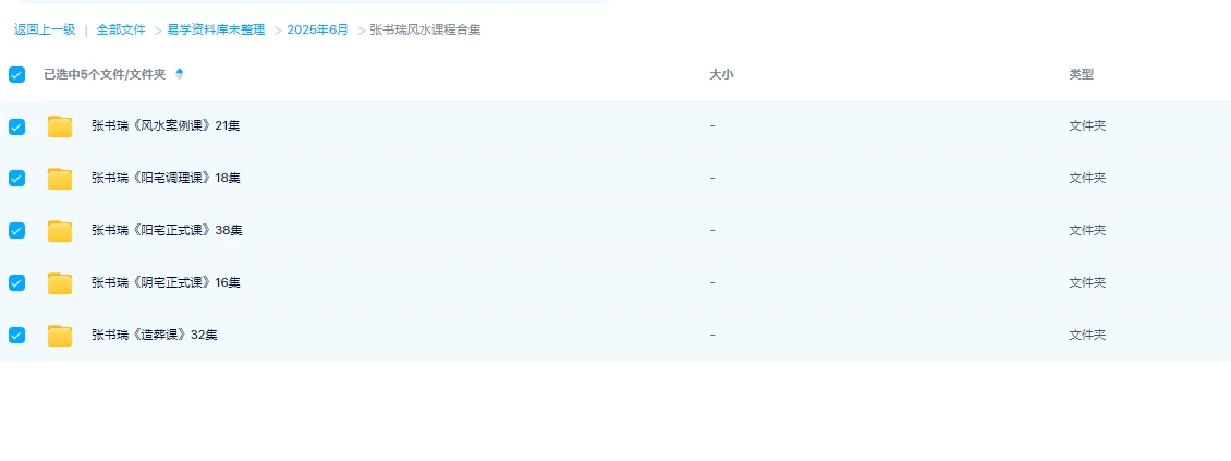 图片[1]_张书瑞风水课程合集（5套课程）_易经玄学资料网