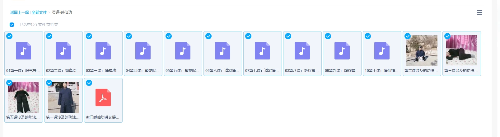 图片[1]_灵道-睡仙功（音视频15集）_易经玄学资料网