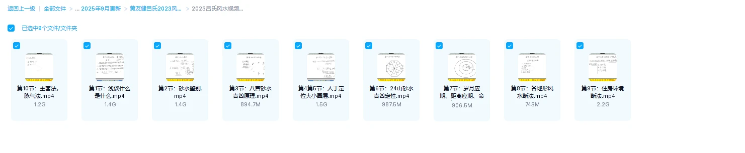 图片[2]_黄友健吕氏《八字流年断法视频》+《吕氏八字入门课》+《吕氏风水视频》（3套课程）_易经玄学资料网