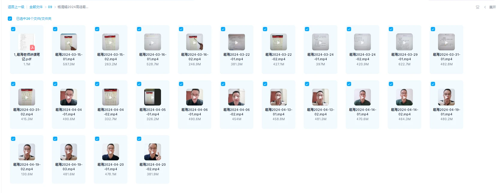 图片[1]_杨清娟2024高徒易海讲课视频（视频25集+讲课笔记PDF）_易经玄学资料网