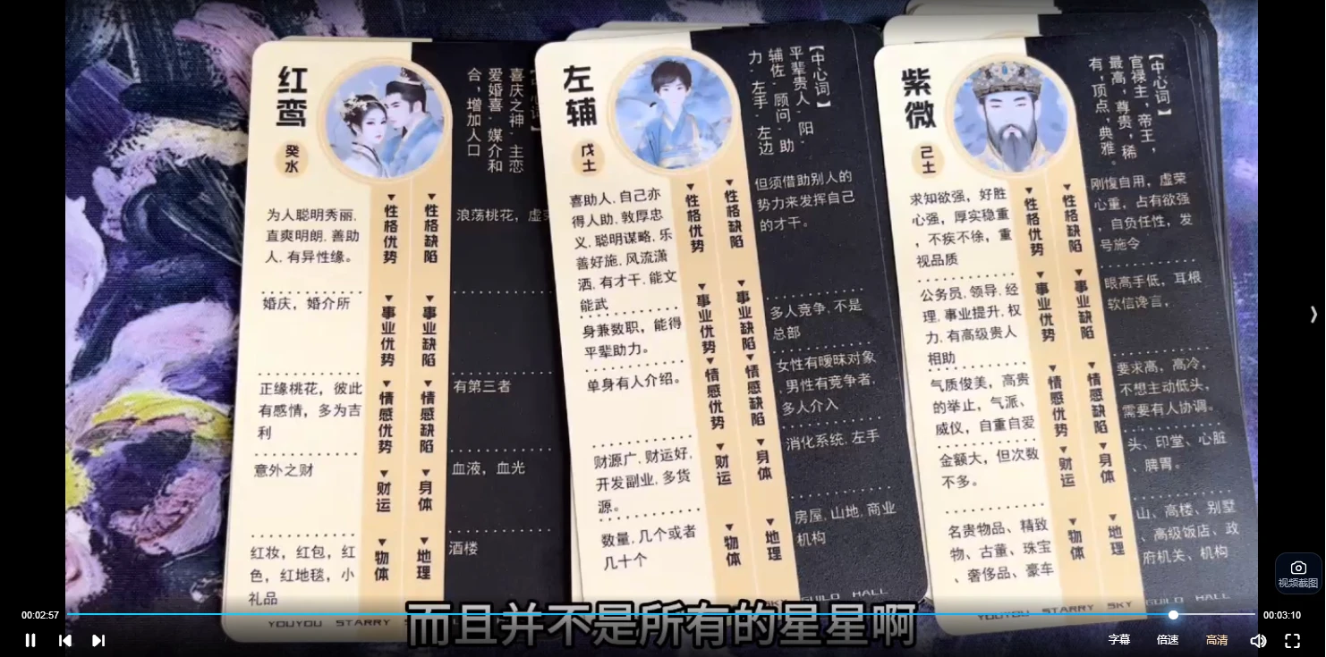 图片[4]_悠悠《紫微牌挂》视频23集_易经玄学资料网