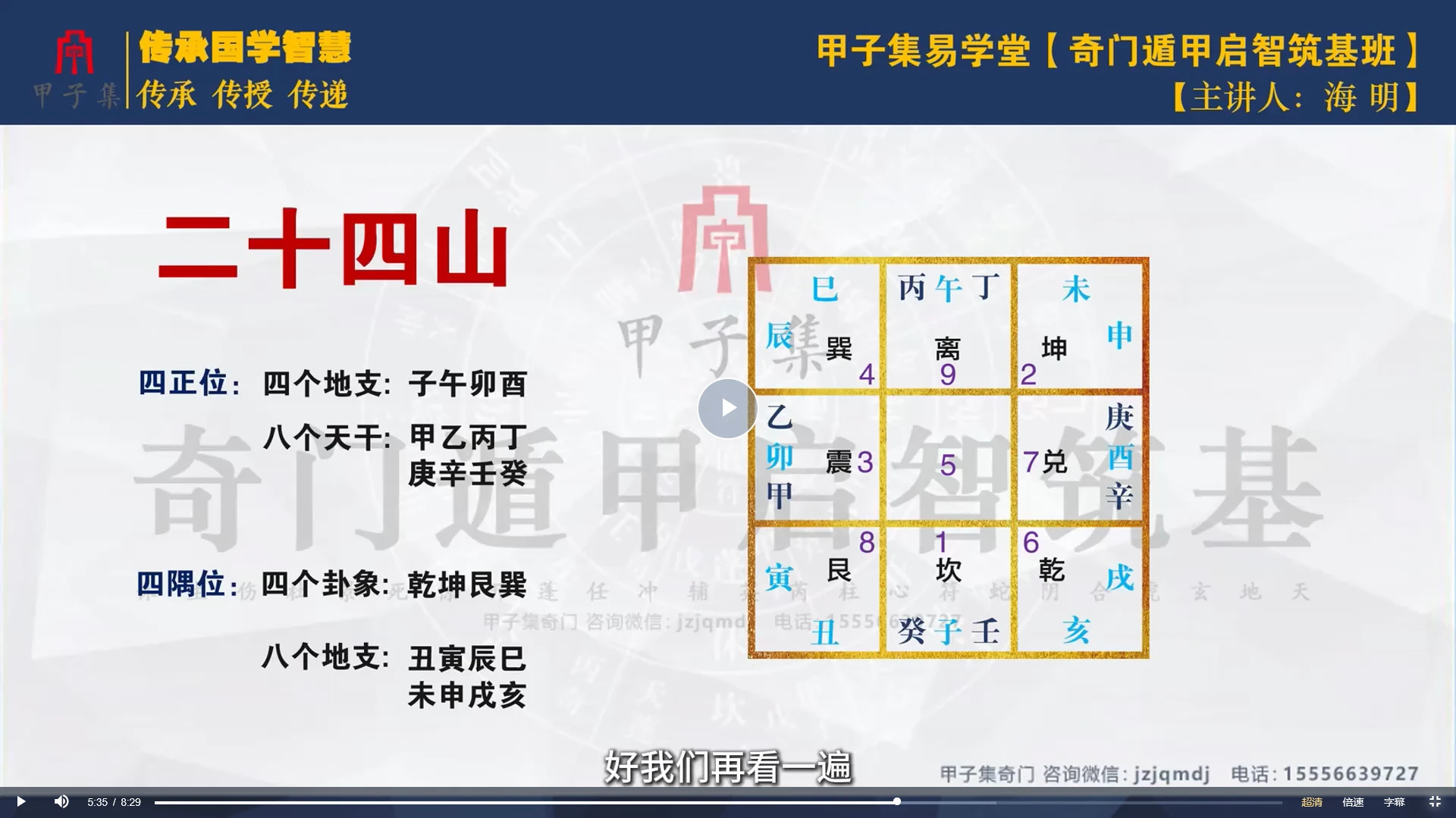 图片[5]_甲子集奇门遁甲《启智筑基》0基础入门到精通（视频34集）_易经玄学资料网