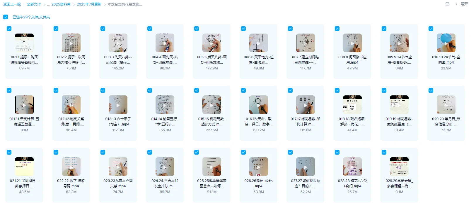术数合集梅花易数泰和全年系統課（视频29集）_易经玄学资料网