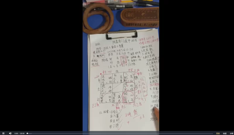 敏泰老师《奇门遁甲实战案例解析》视频23集_易经玄学资料网