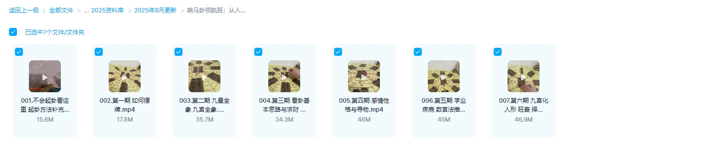 图片[1]_响马卦领航班：从入门到摆摊（视频7集）_易经玄学资料网