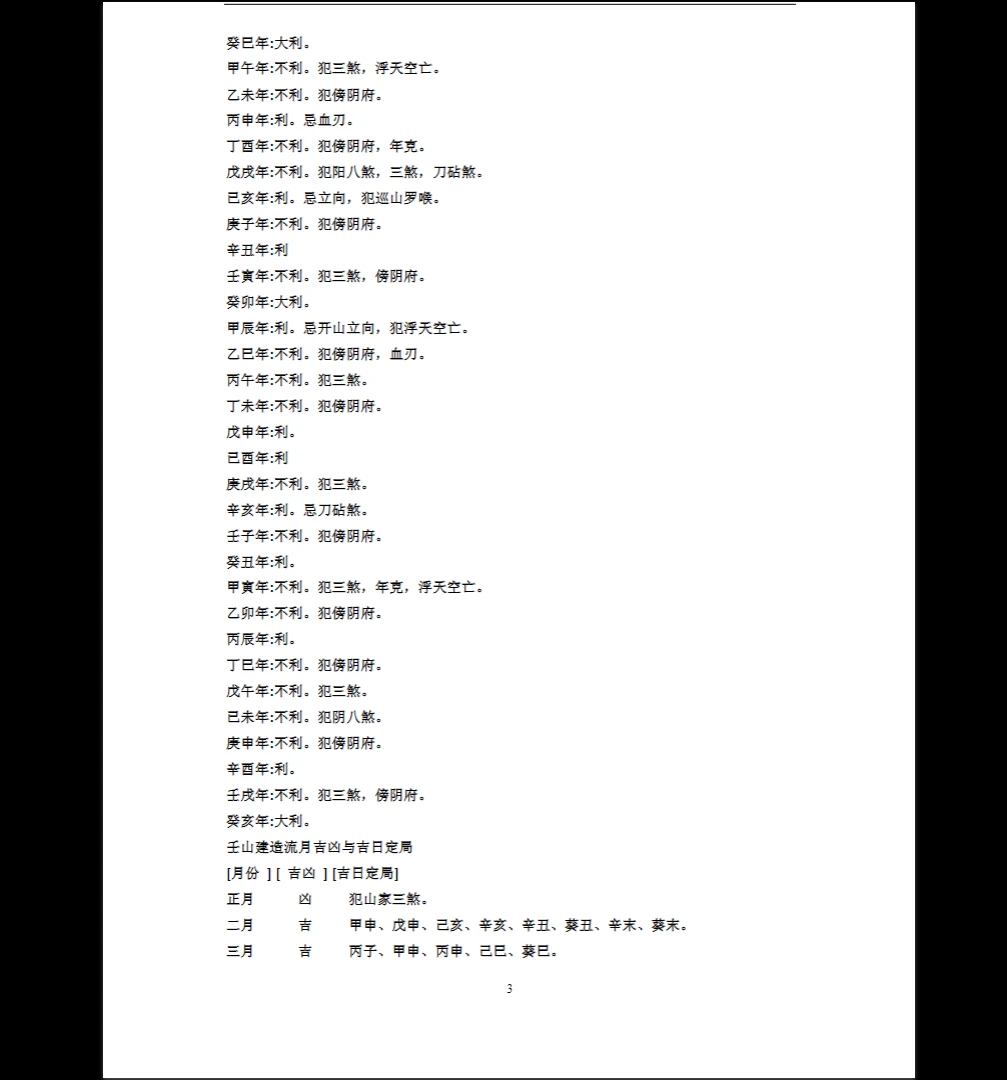 图片[3]_《绝密二十四山年月日时吉凶定局详解》PDF电子书_易经玄学资料网