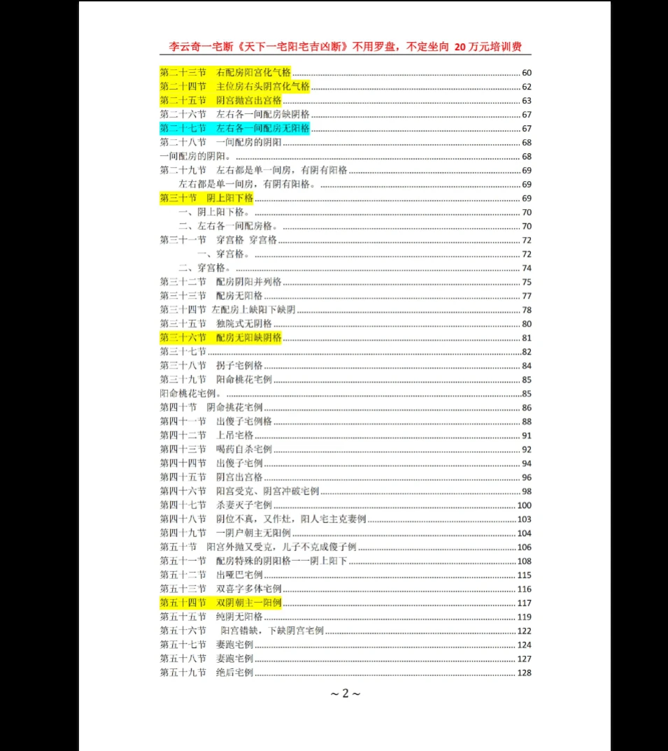 图片[3]_李云奇一宅断《天下一宅阳宅吉凶断》不用罗盘不定向PDF（297页）_易经玄学资料网