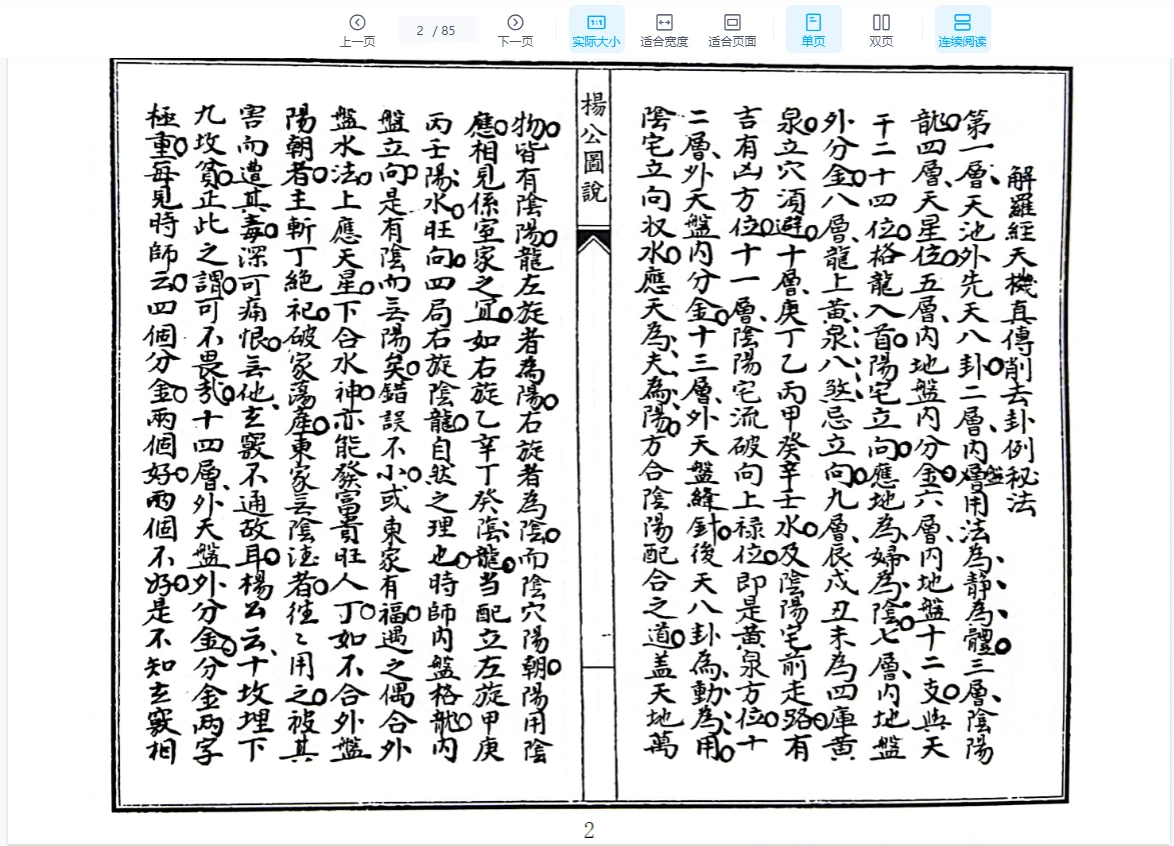 图片[2]_手抄本古籍《楊公圖説》PDF电子书（85页）_易经玄学资料网