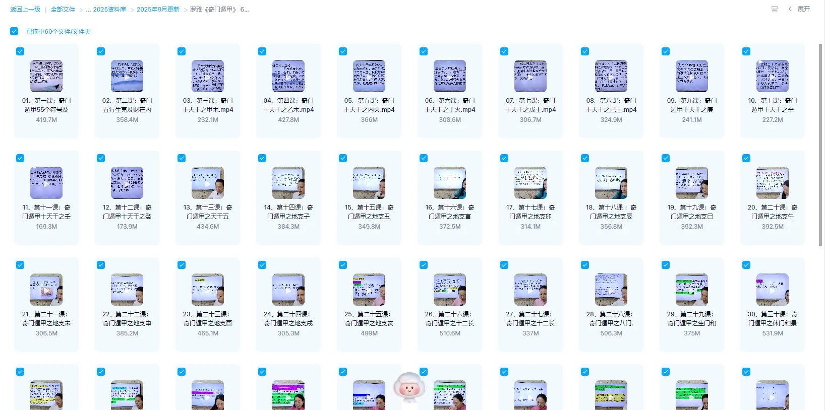 图片[1]_罗雅《奇门遁甲》（视频60集）_易经玄学资料网