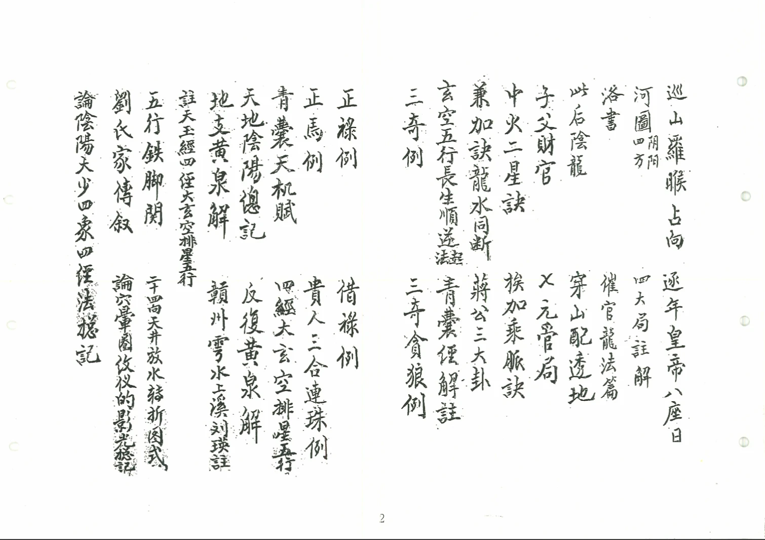 图片[2]_古籍手抄本《刘江东家传地理》PDF4册（220筒子页）_易经玄学资料网