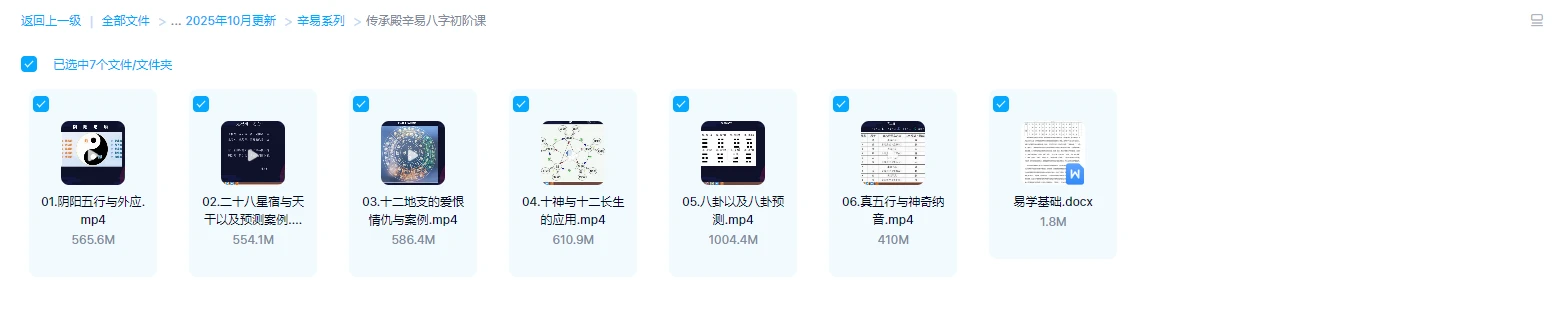 图片[2]_传承殿辛易八字初阶课+中阶课（视频20集）_易经玄学资料网