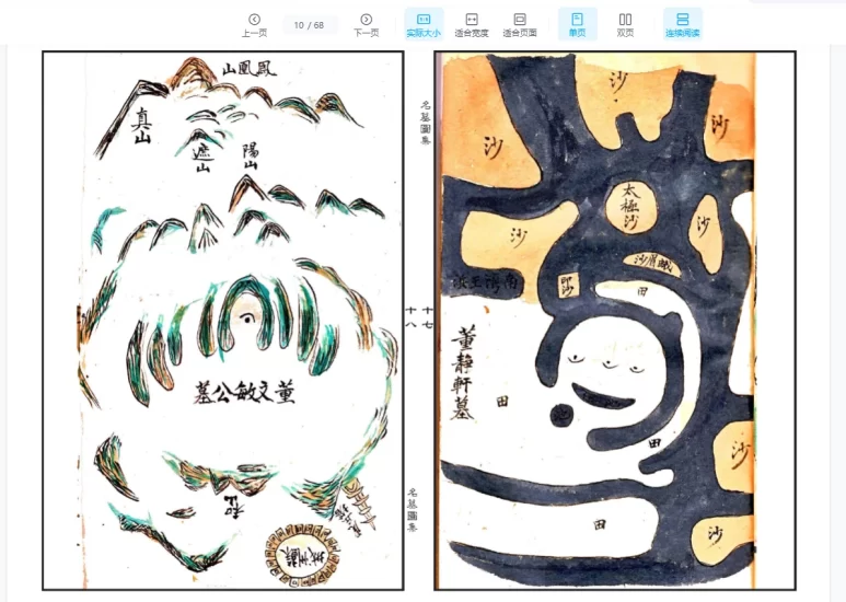 蒋大鸿绘图《地理名墓百图绘录》又名《名墓图集》PDF_易经玄学资料网