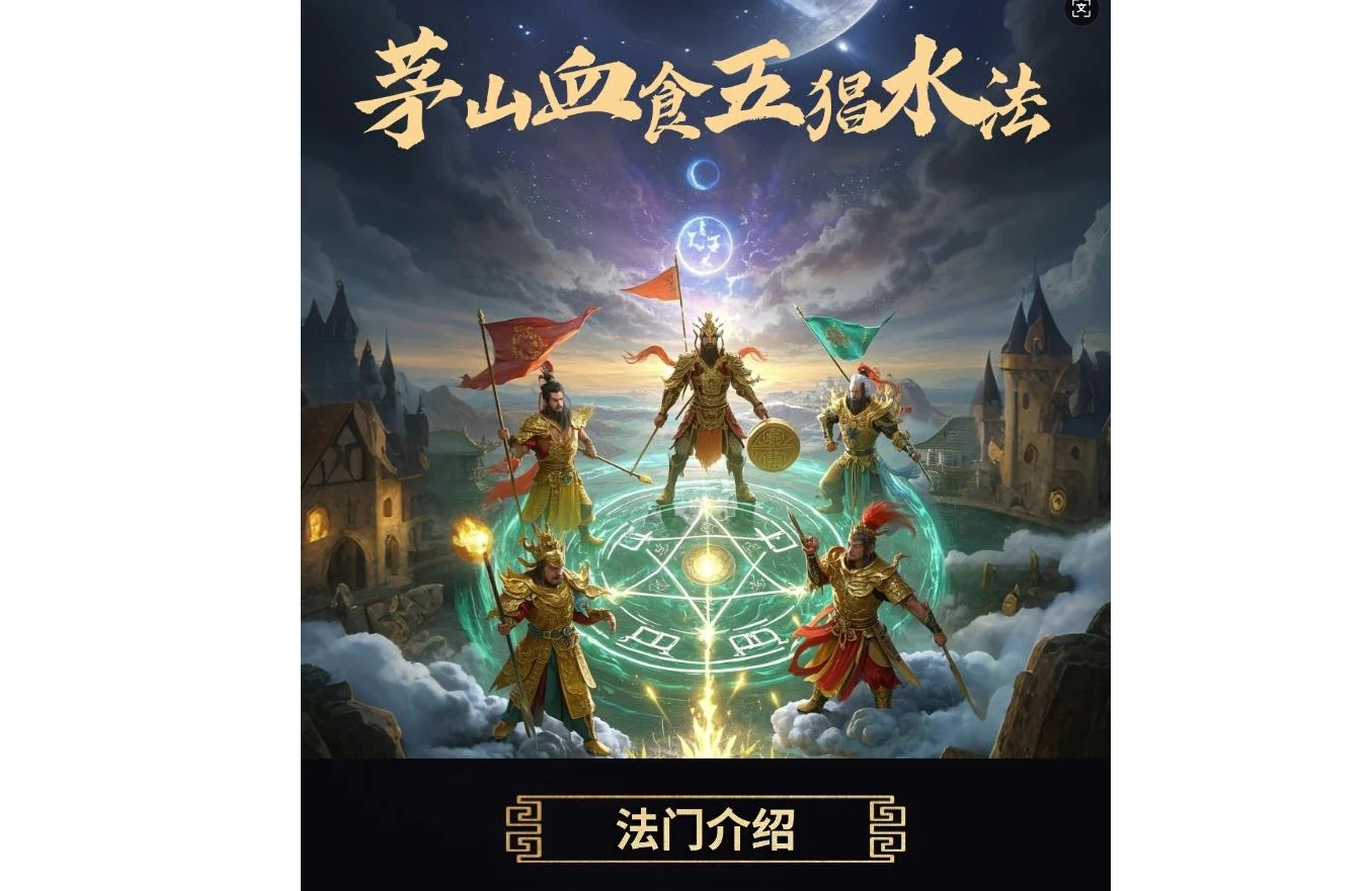 罗道旺-茅山血食五猖水法（视频+文档）_易经玄学资料网