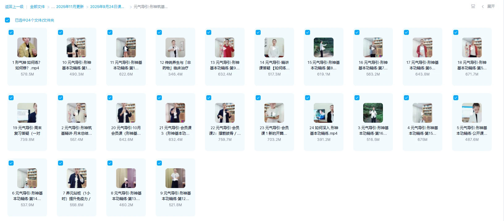 图片[1]_元气导引·形神筑基精讲（一）视频24集_易经玄学资料网