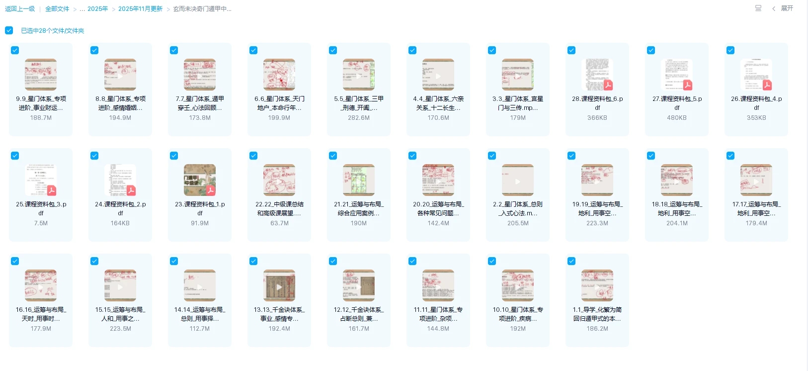 图片[1]_玄而未决奇门遁甲中级班（视频28集）_易经玄学资料网