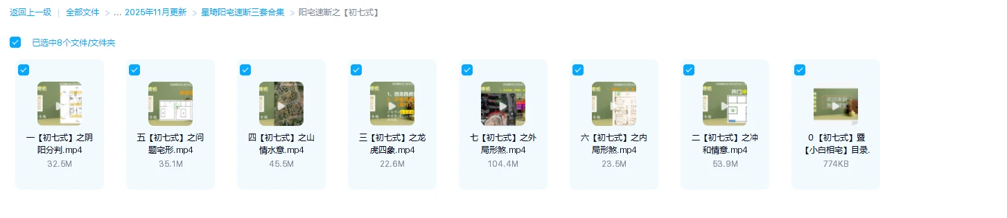 图片[2]_星琦阳宅速断三套合集（视频20集）_易经玄学资料网