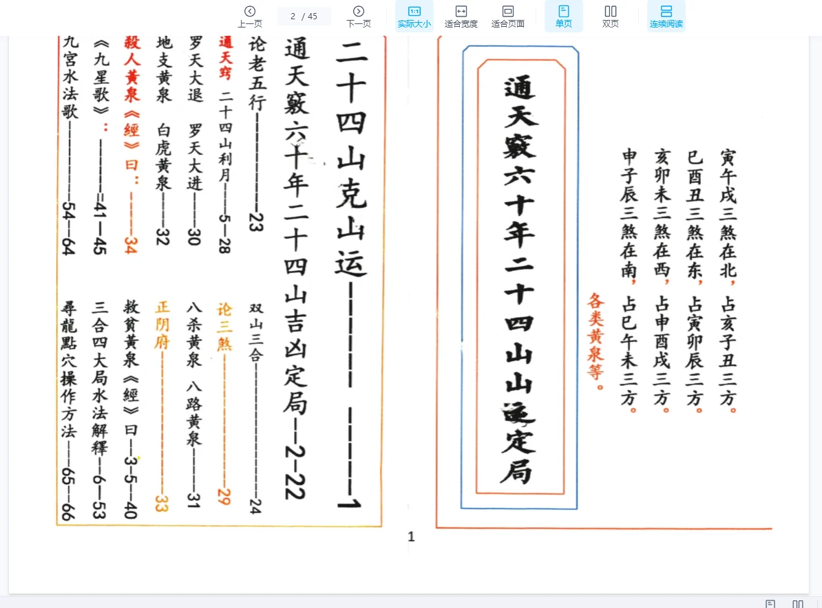 图片[2]_《通天窍六十年二十四山山运定局》PDF电子书（45页）_易经玄学资料网