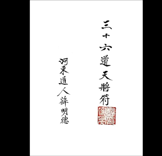 《上海清微薛明德手书三十六天将--三十六道天将符》PDF电子书_易经玄学资料网