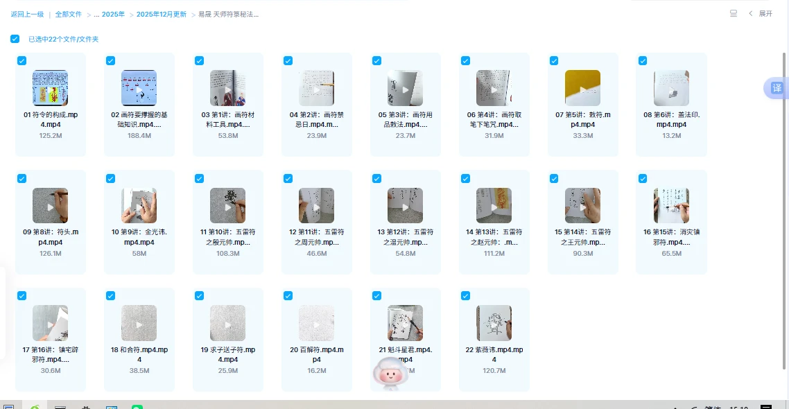 图片[1]_易晟《天师符箓秘法课程》（视频22集）_易经玄学资料网