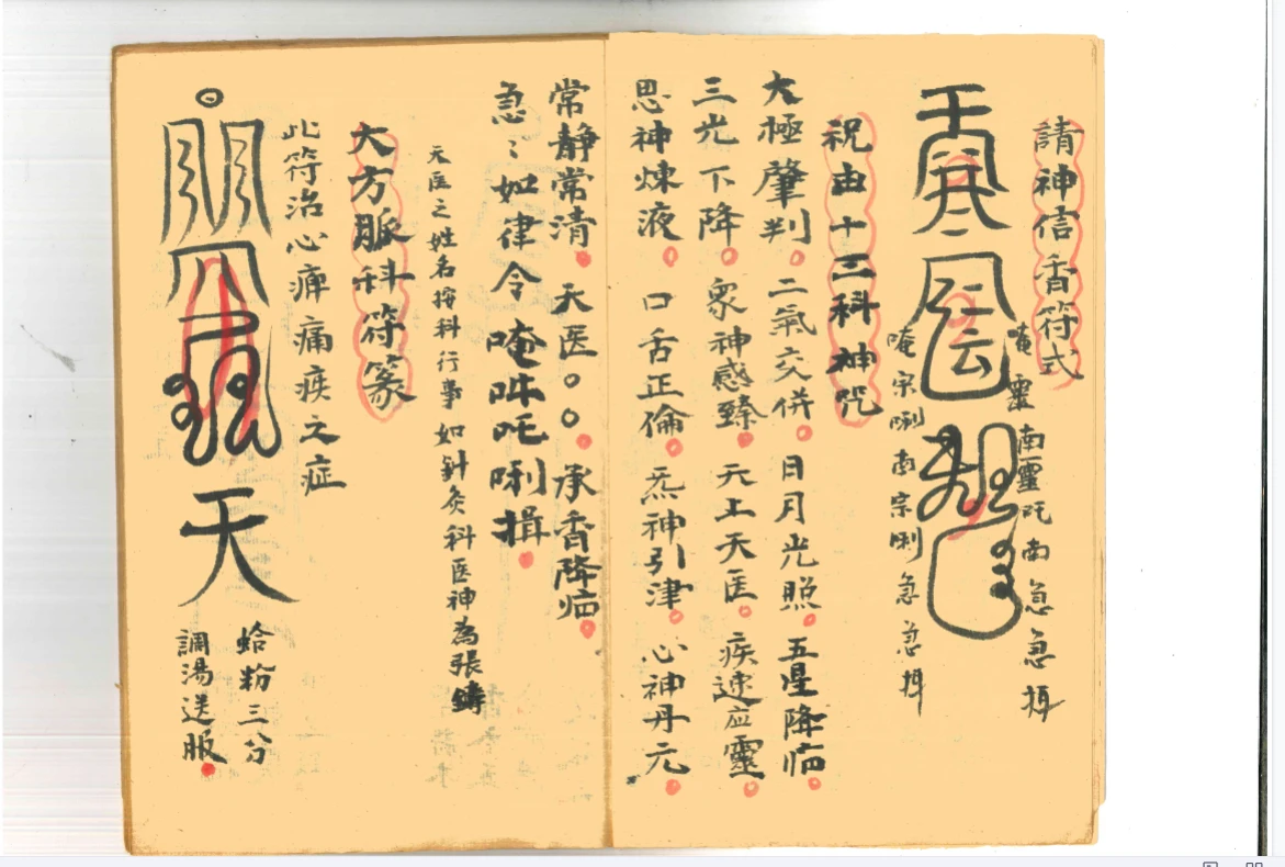 图片[5]_古籍手抄本《天医神符篆》PDF电子书（27页双p）_易经玄学资料网