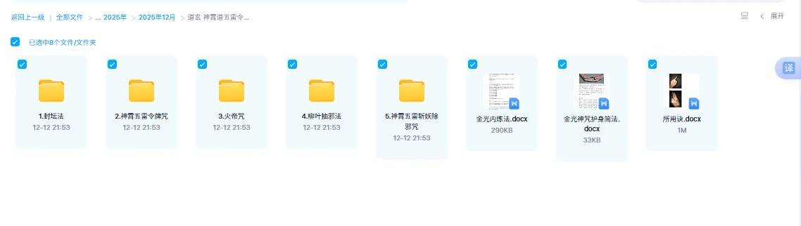 图片[1]_道玄 神霄道五雷令牌咒金光护身所用诀（视频+音频+课件）_易经玄学资料网